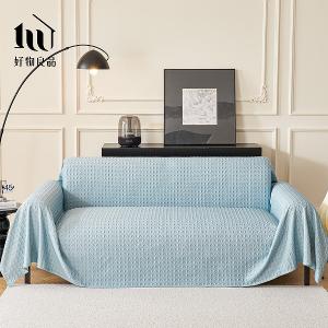 涼感科技立體紋理沙發墊床鋪保護蓋巾涼墊-經典千鳥