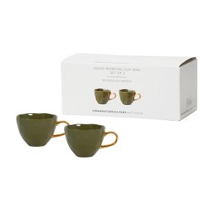 UNC斯特丹 | 早安系列咖啡杯兩入禮盒 | 墨綠