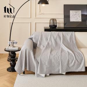 涼感科技立體紋理沙發墊床鋪保護蓋巾涼墊-經典千鳥