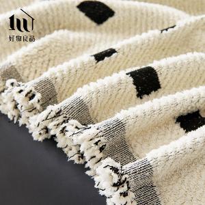 日式高品質雪尼爾短絨沙發墊蓋巾-時光韻格