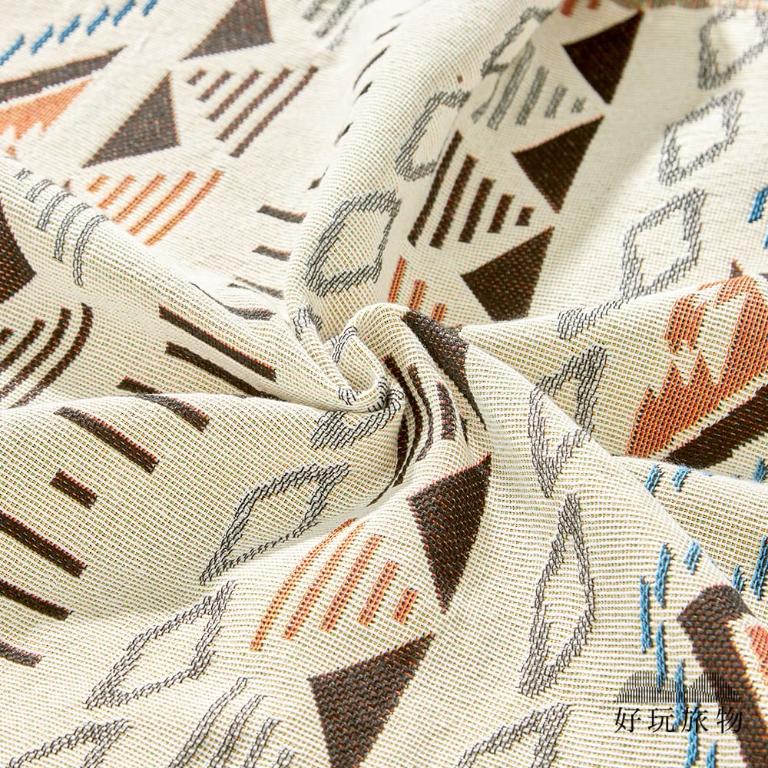 《亞馬遜圖騰》獨家設計棉麻編織防水防髒野餐露營地墊