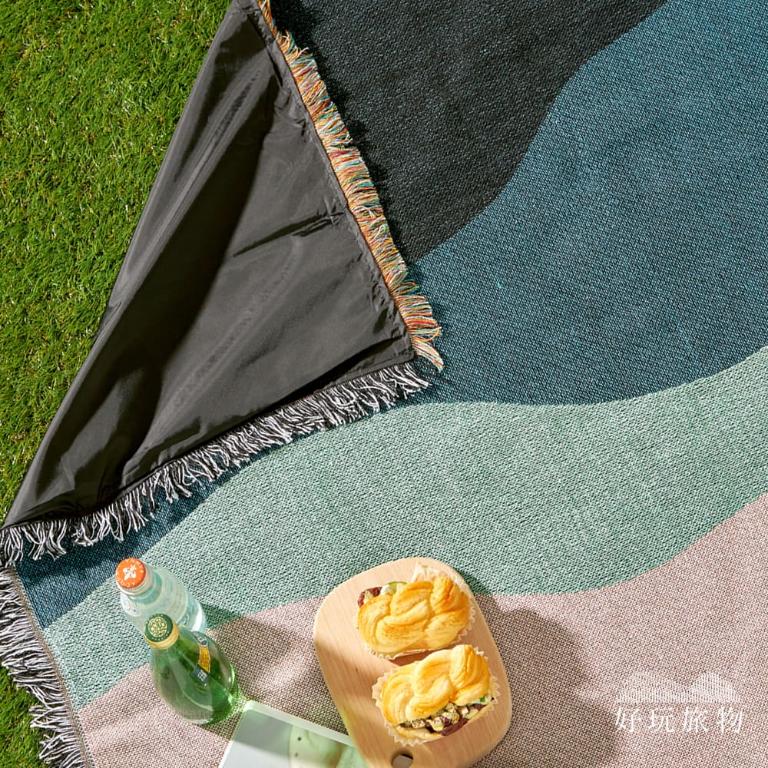 《印象沙丘》獨家設計棉麻編織防水防髒野餐露營地墊