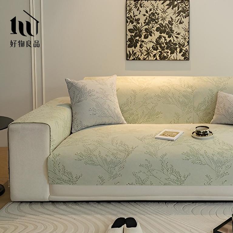 編織系列《北雪森林》四季通用雪尼爾刺繡沙發墊組合