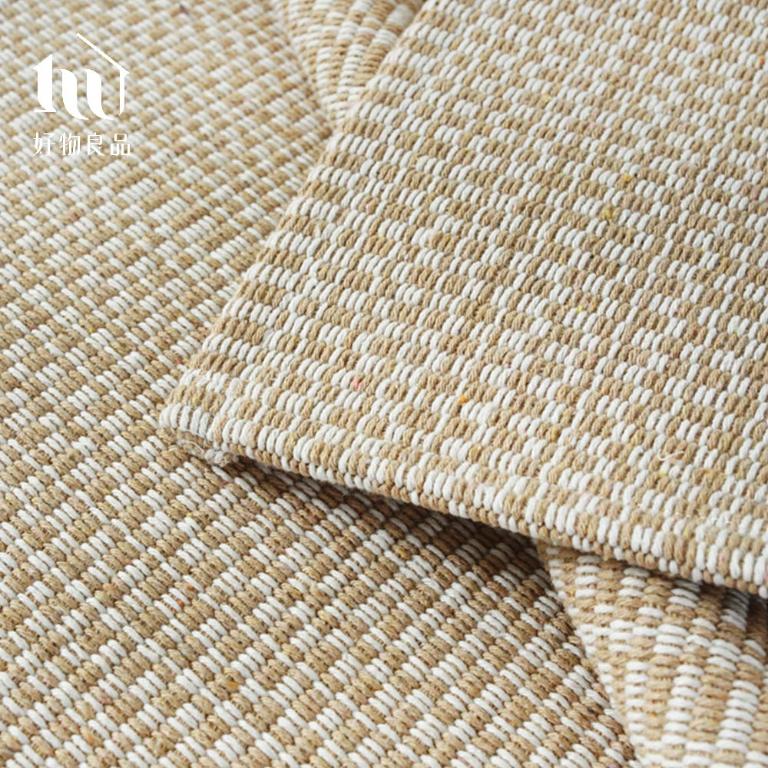 《米杏編織》日系簡約棉麻編織紋防滑防貓抓沙發墊組合