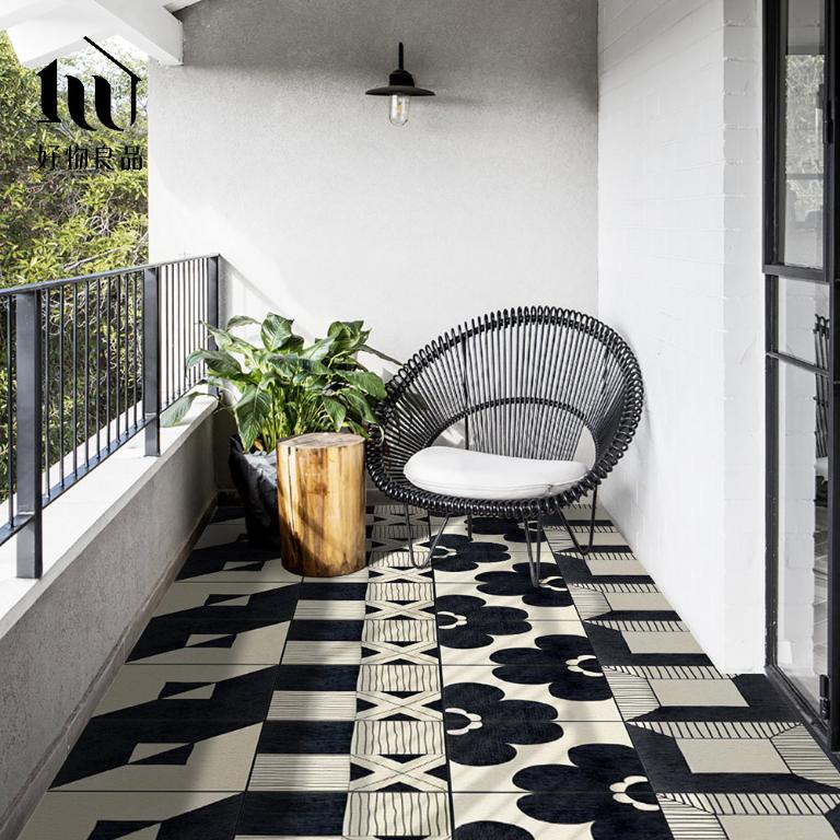 《普普印象》設計款頂級可剪裁防油防水減壓皮革廚房地墊