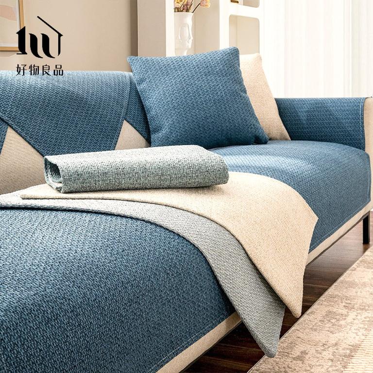 質樸系列-高品質四季通用仿亞麻親膚止滑沙發墊