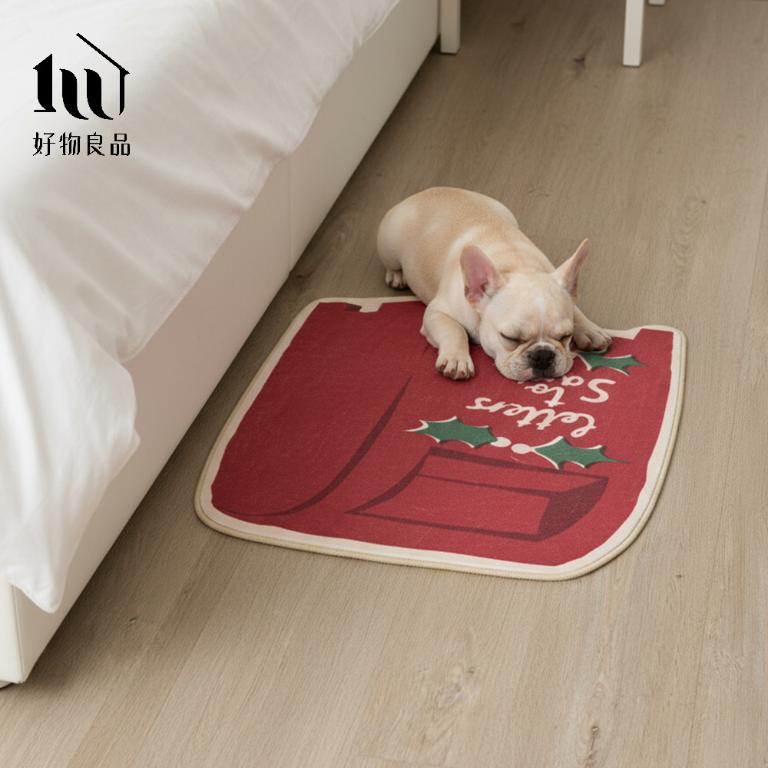 二入組_獨家設計北歐趣味生活造型地毯高密度短絨防滑地毯 客廳毯 臥室毯 遊戲毯 瑜伽毯