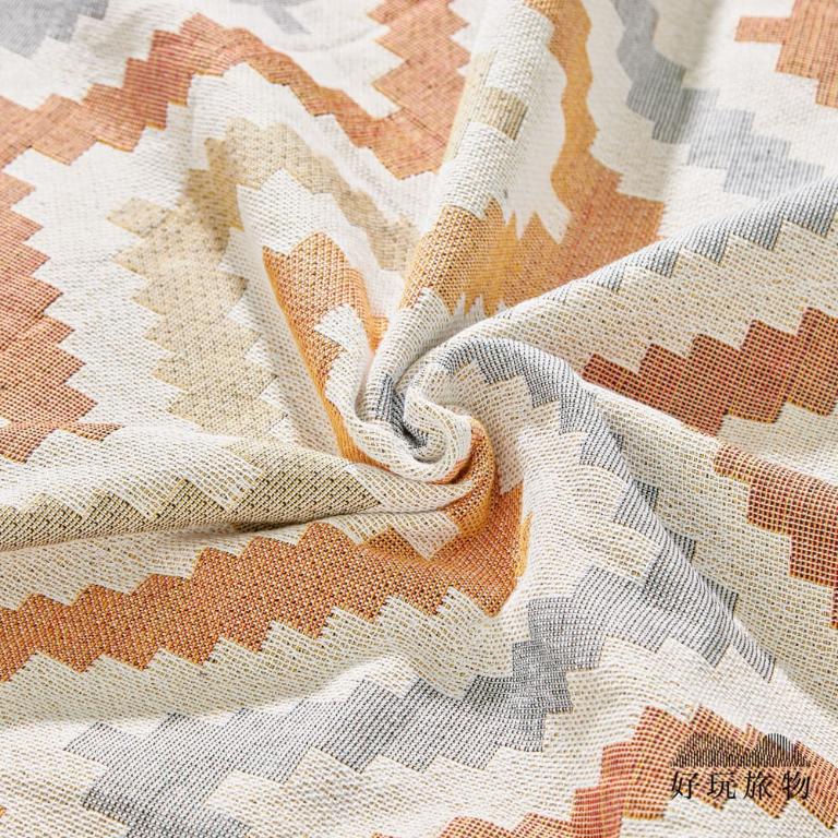 《加州海岸》獨家設計棉麻編織防水防髒野餐露營地墊