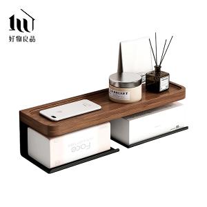 原木質感面紙盒置物架