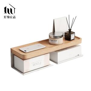 原木質感面紙盒置物架