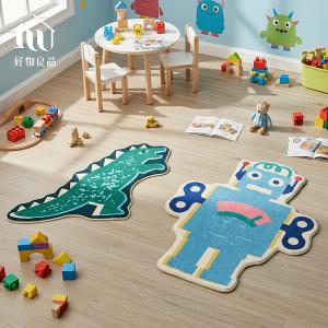 二入組_獨家設計北歐趣味生活造型地毯高密度短絨防滑地毯 客廳毯 臥室毯 遊戲毯 瑜伽毯