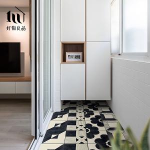 《普普印象》設計款頂級可剪裁防油防水減壓皮革廚房地墊