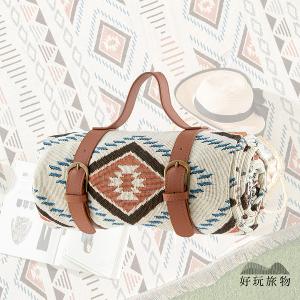 《亞馬遜圖騰》獨家設計棉麻編織防水防髒野餐露營地墊