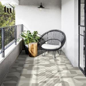 《摩卡彩磚》設計款頂級可剪裁防油防水減壓皮革廚房地墊