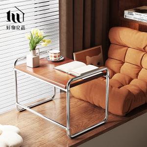 高品質不銹鋼金屬電鍍實木收納架