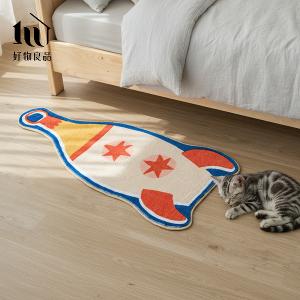 二入組_獨家設計北歐趣味生活造型地毯高密度短絨防滑地毯 客廳毯 臥室毯 遊戲毯 瑜伽毯