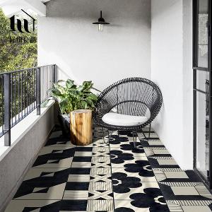 《普普印象》設計款頂級可剪裁防油防水減壓皮革廚房地墊