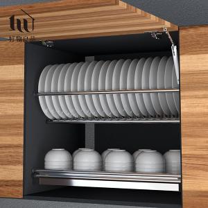 雙層不鏽鋼櫥櫃瀝水碗盤收納支撐架60~90公分