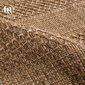 《棕褐麻花》日系簡約棉麻編織紋防滑防貓抓沙發墊組合