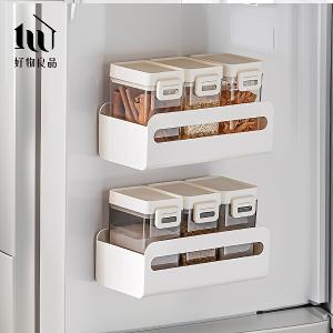 三入組_磁吸式冰箱收納架廚房紙巾盒 濕紙巾收納磁鐵掛架