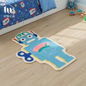 二入組_獨家設計北歐趣味生活造型地毯高密度短絨防滑地毯 客廳毯 臥室毯 遊戲毯 瑜伽毯