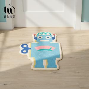 二入組_獨家設計北歐趣味生活造型地毯高密度短絨防滑地毯 客廳毯 臥室毯 遊戲毯 瑜伽毯