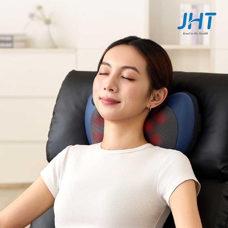 JHT 3D多功能溫感按摩枕 K-1581