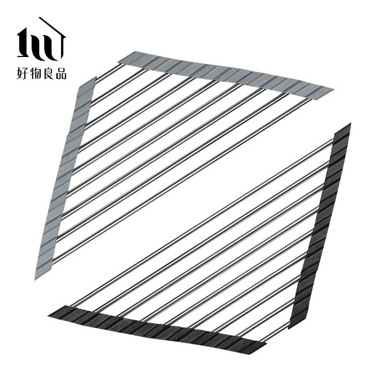 304不鏽鋼折疊三角形水槽置物架