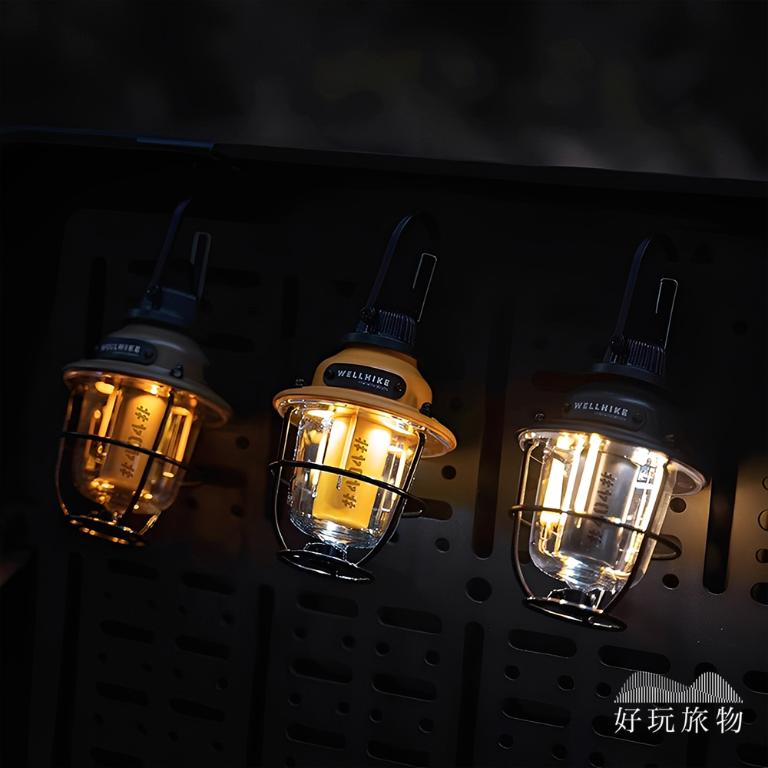 二入組_日本復古金屬防雨長時露營燈多功能營地燈