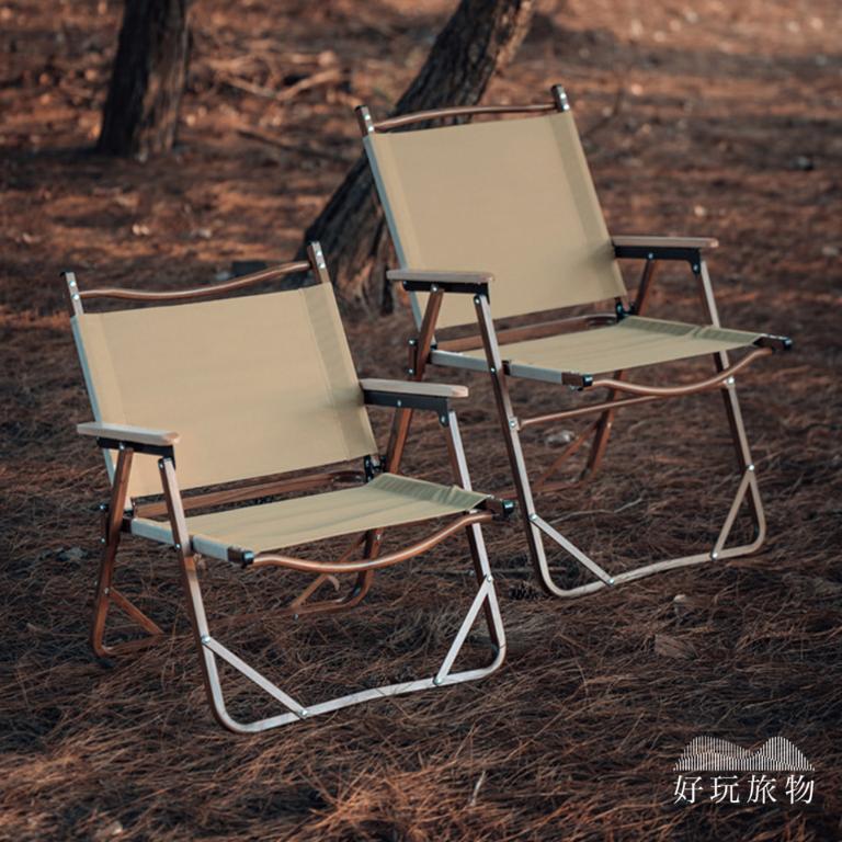 戶外鋁合金牛津布折疊克米特椅露營椅 (附收納袋)
