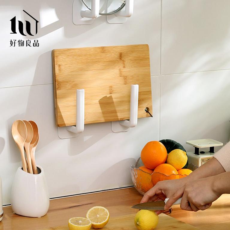 日本高強度ABS免釘黏貼多功能掛勾 掛鉤 掛鈎-2組(4入)