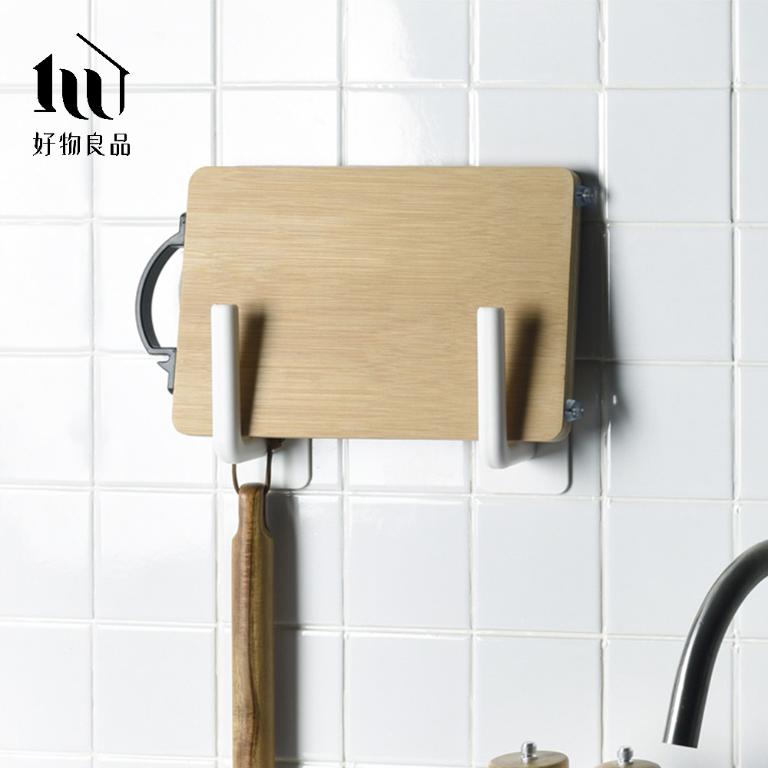 日本高強度ABS免釘黏貼多功能掛勾 掛鉤 掛鈎-2組(4入)