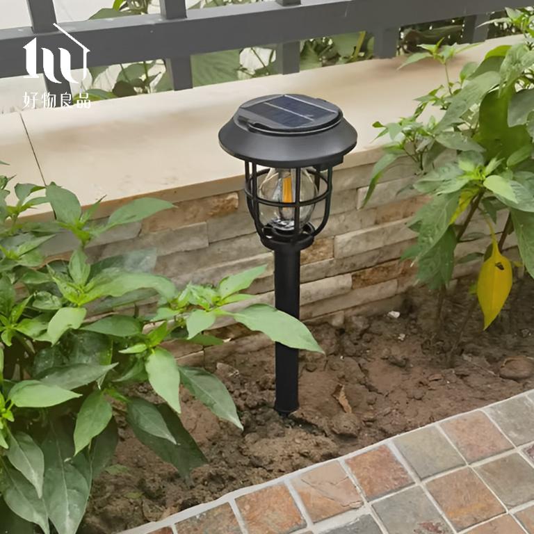 二入組防雨防水太陽能戶外露營燈引蚊燈花園燈營地燈