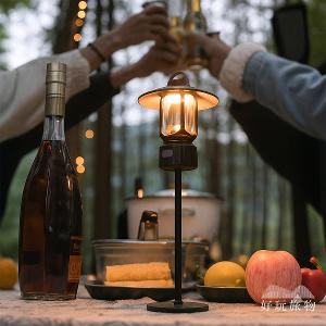 防雨充電居家戶外三用手電筒/皮革檯燈／露營燈