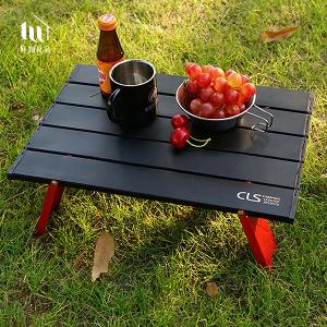 韓國CLS 超輕量鋁合金迷你折疊桌 蛋捲桌 露營桌 野餐桌 烤肉桌（附收納袋）