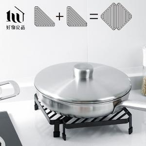 日本廚房金屬角落防燙隔熱置物架