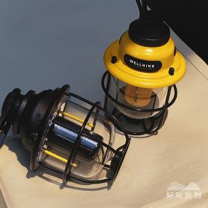 二入組_日本復古金屬防雨長時露營燈多功能營地燈