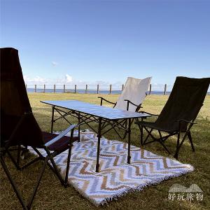 鋁合金戶外露營折疊大川椅露營椅 (附收納袋)