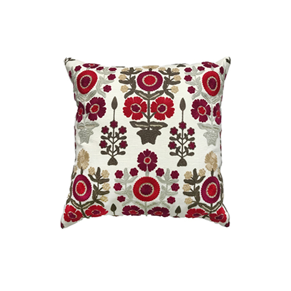 Ks｜洛迪花園 刺繡靠墊套抱枕 | 花寓 (50x50cm，含靠墊芯)