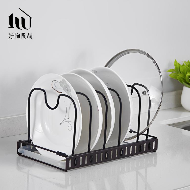 廚房收納鍋具碗盤鍋蓋瀝水置物架