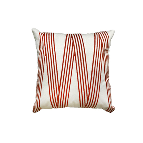 Ks｜洛迪花園  刺繡靠墊套抱枕 | 寧靜紅 (50x50cm，含靠墊芯)