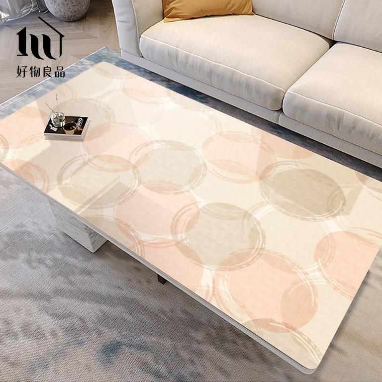 《泡泡記憶》設計款印花質感生活軟玻璃防油防燙防髒PVC餐桌墊