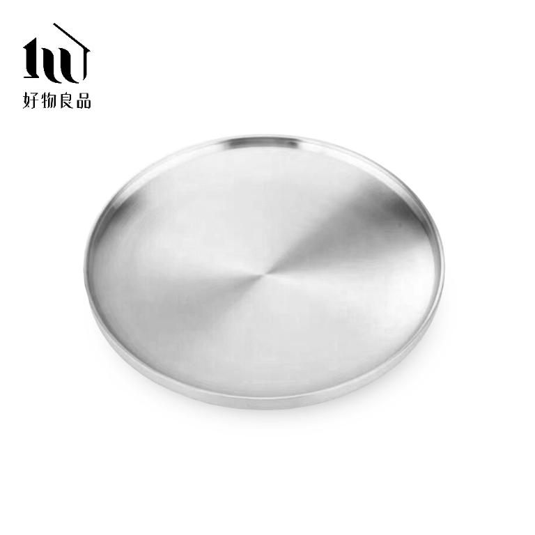 304不鏽鋼雙層隔熱圓盤｜防燙餐盤 堆疊收納 戶外野餐盤＿三款尺寸