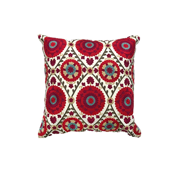 Ks｜洛迪花園 刺繡靠墊套抱枕 | 花蔓 (50x50cm，含靠墊芯)