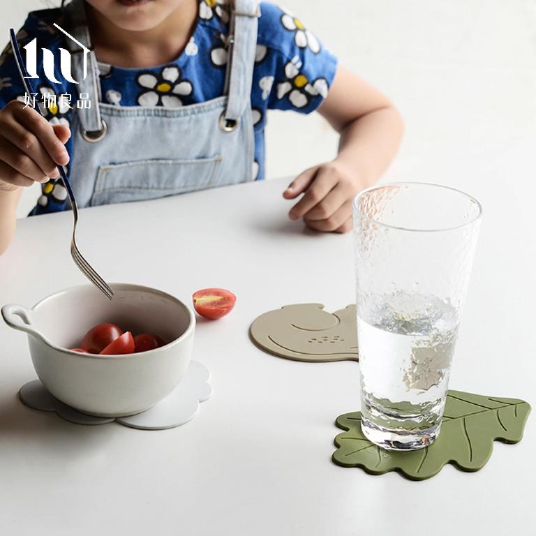 四入組_韓國可愛造型矽膠止滑防燙隔熱墊