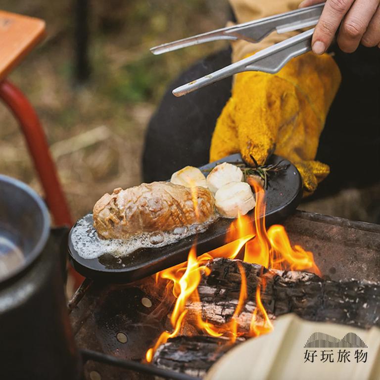 二入組_日本製職人露營居家兩用陶烤盤（可烤/蒸/煎/燻）
