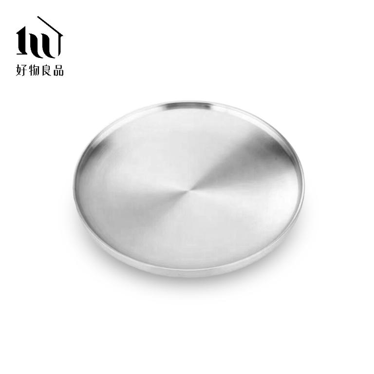 304不鏽鋼雙層隔熱圓盤｜防燙餐盤 堆疊收納 戶外野餐盤＿三款尺寸