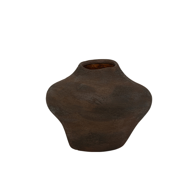 UNC斯特丹 | Mason 陶瓷粗紋花器 | 咖啡棕
