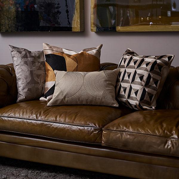 Ks｜洛迪花園 刺繡靠墊套抱枕 | 活力 (50x50cm，含靠墊芯)