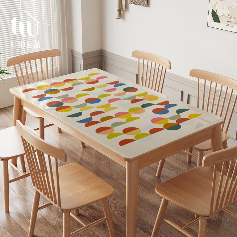《歡樂多巴胺》好物設計軟玻璃防燙防刮隔熱桌墊